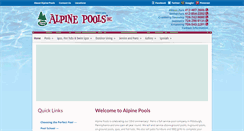 Desktop Screenshot of alpinepools.com