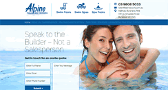 Desktop Screenshot of alpinepools.com.au